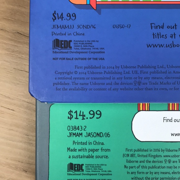 Usborne Lift-the-Flap Math Books - Picture 2 of 2